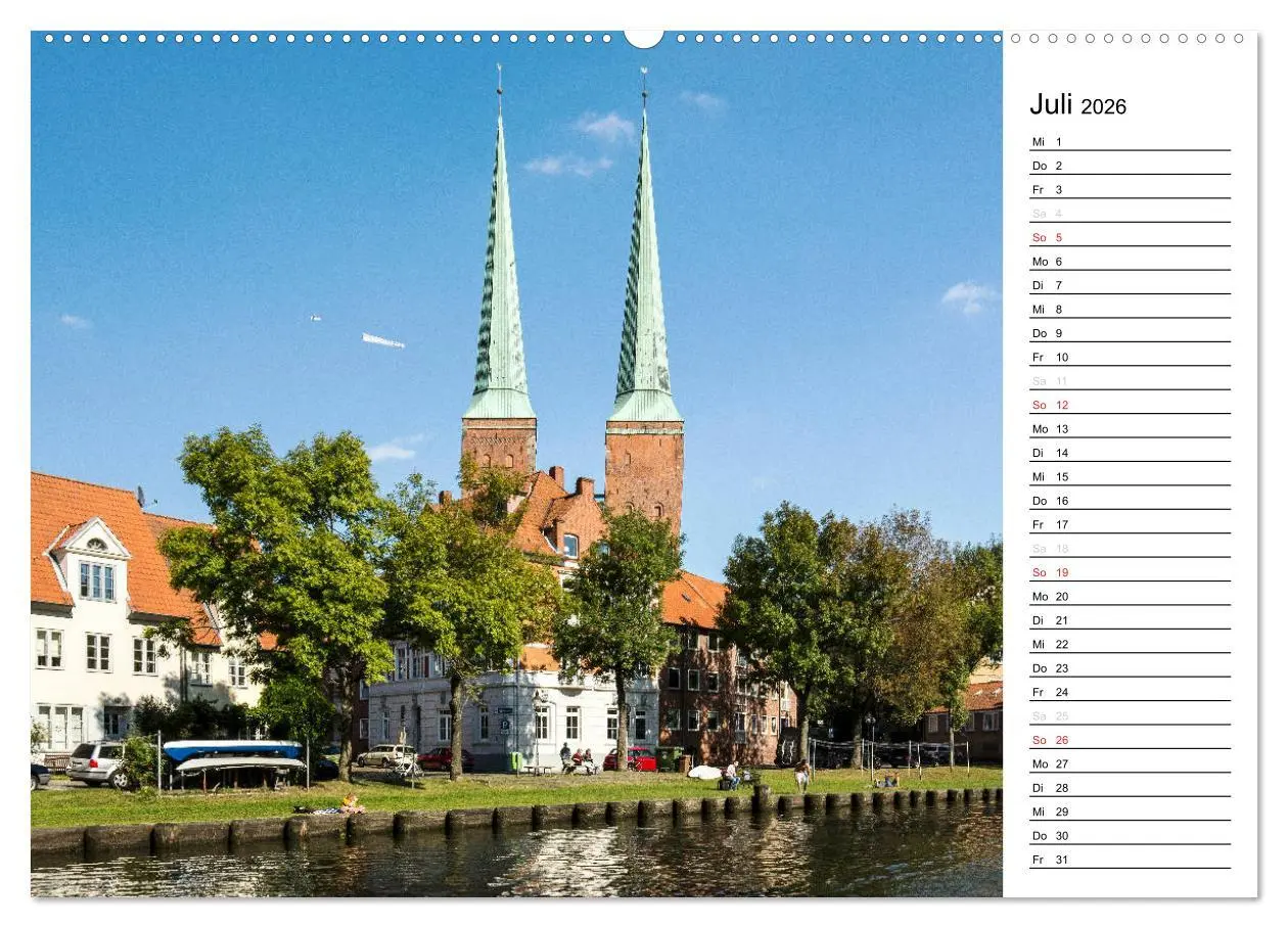 Bild: 9783516123661 | Hansestadt Lübeck / Geburtstagskalender (Wandkalender 2026 DIN A2...