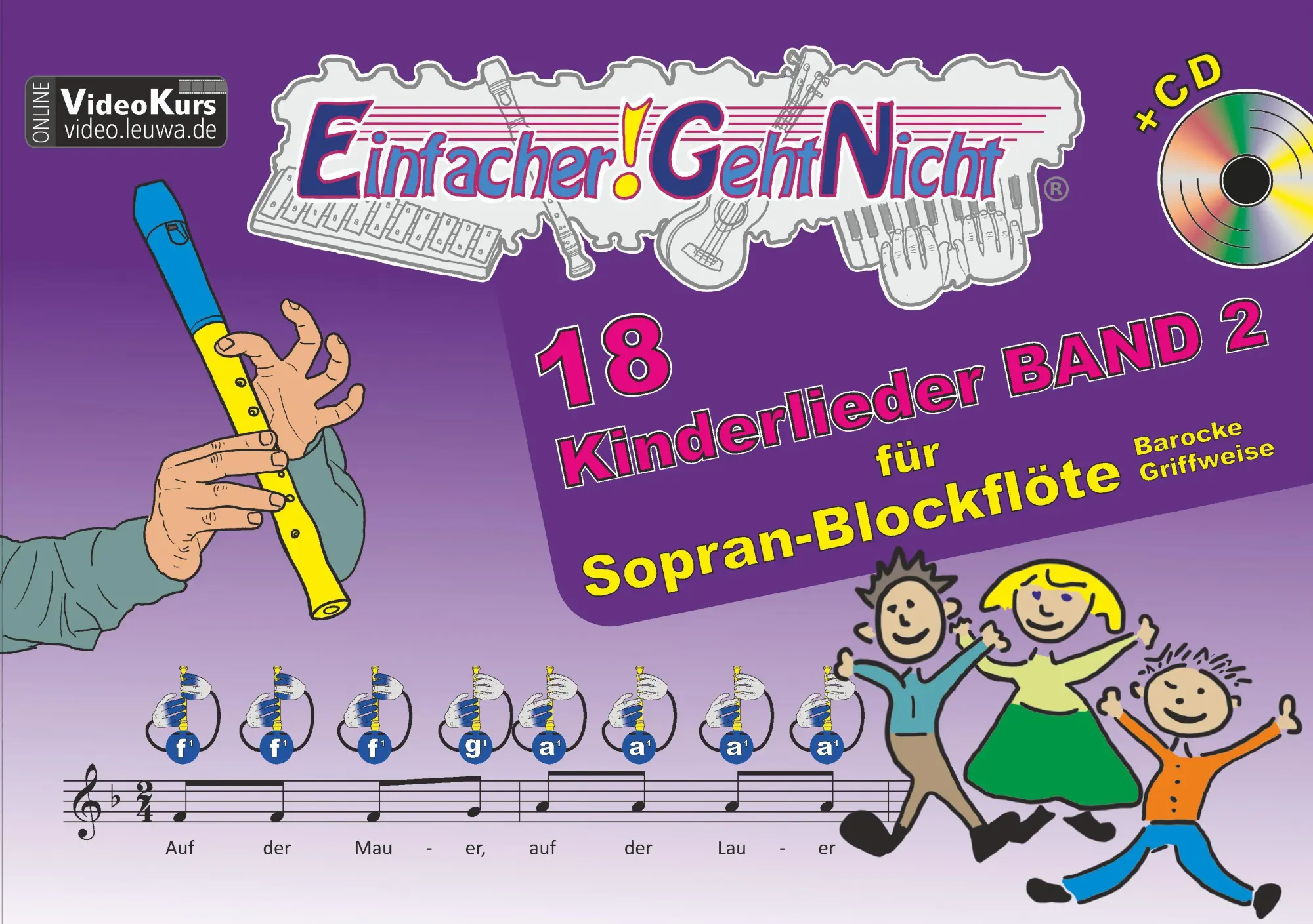 Cover: 9783940533661 | Einfacher!-Geht-Nicht: 18 Kinderlieder BAND 2 - für Sopran...