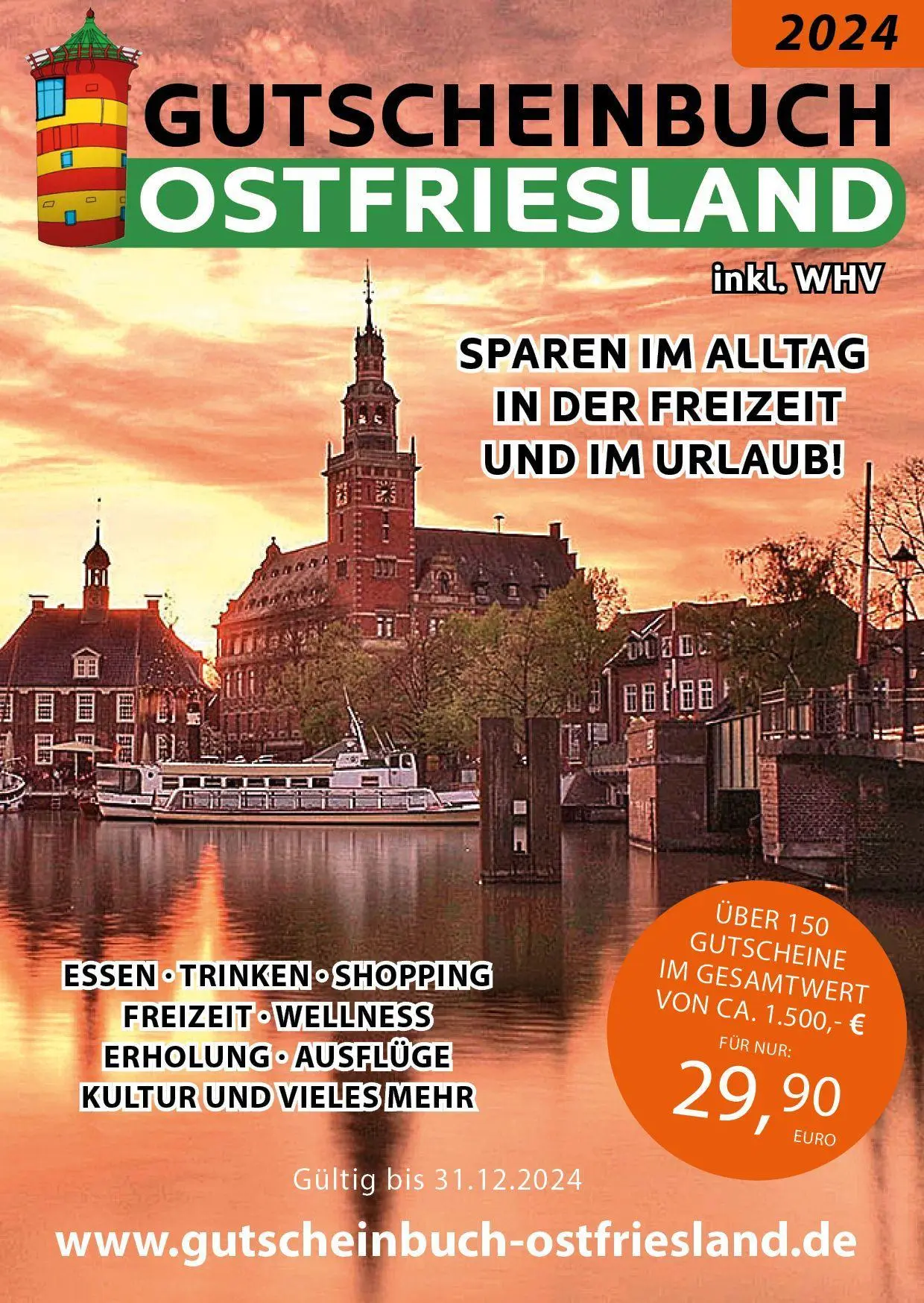 Bild: 9783982113661 | Gutscheinbuch 2024 Ostfriesland inkl. WHV | e | Taschenbuch | 156 S.