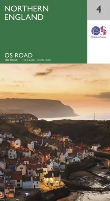 Cover: 9780319263761 | Northern England | (Land-)Karte | OS Road Map | Karte/Landkarte | 2020