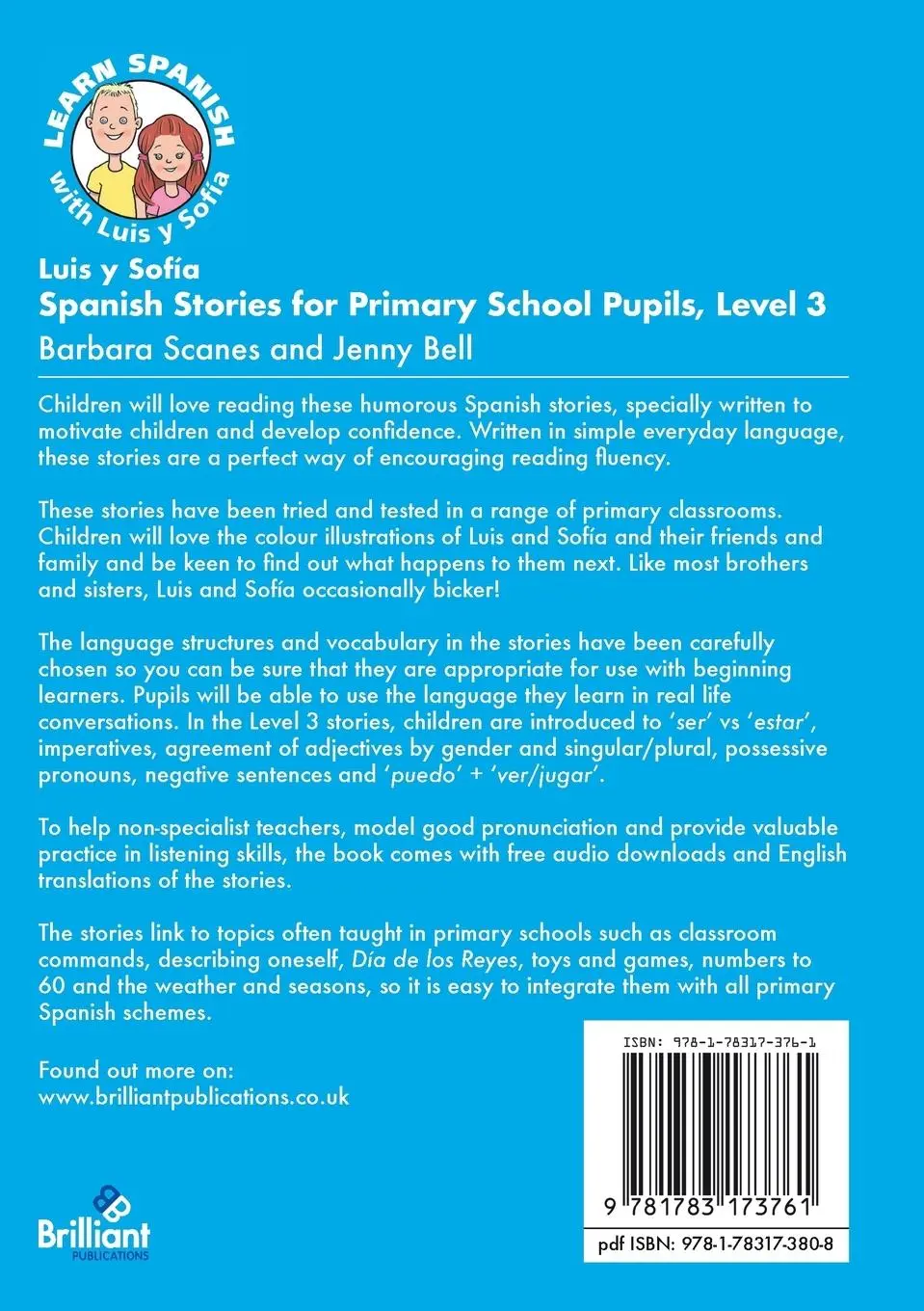 Rückseite: 9781783173761 | Luis y Sofía Spanish Stories for Primary School Pupils, Level 3 | Buch
