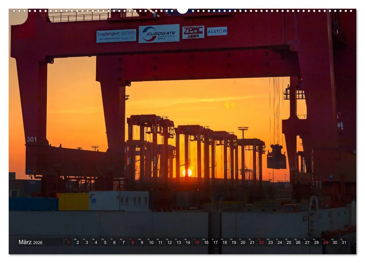 Bild: 9783457713761 | Hamburg Hafen (hochwertiger Premium Wandkalender 2026 DIN A2 quer),...