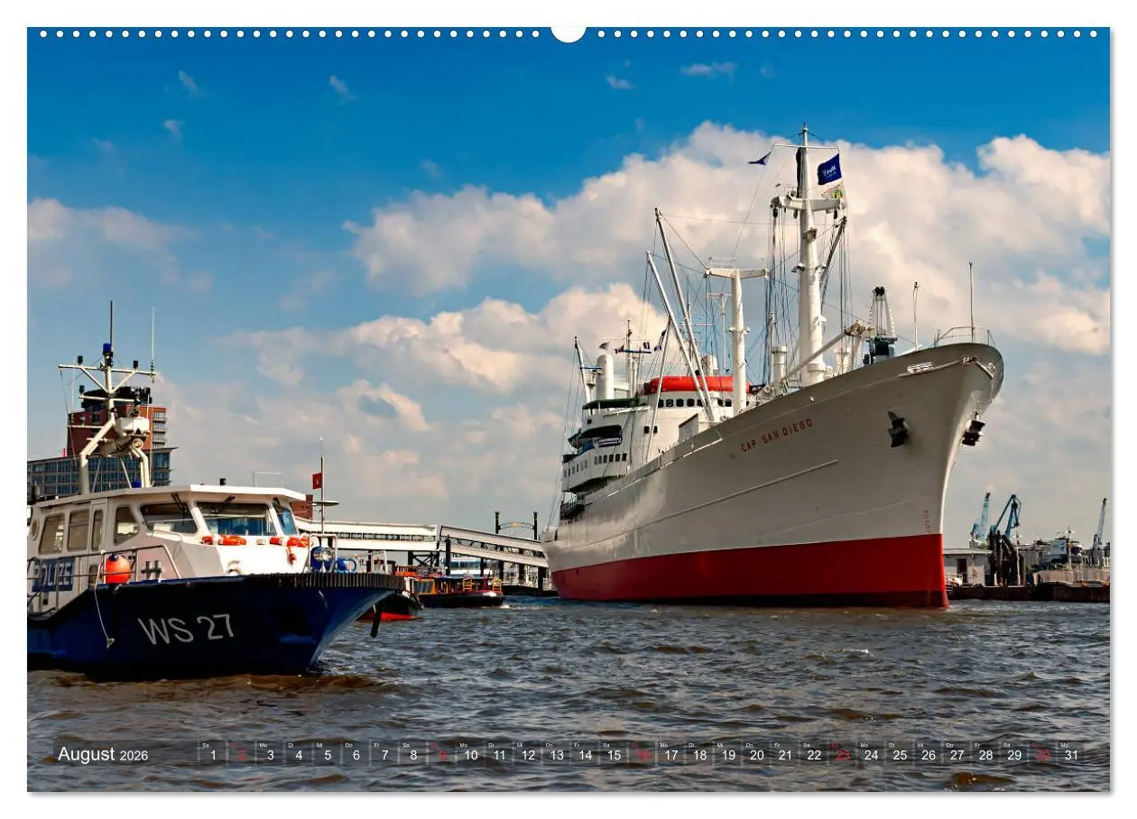 Bild: 9783457713761 | Hamburg Hafen (hochwertiger Premium Wandkalender 2026 DIN A2 quer),...