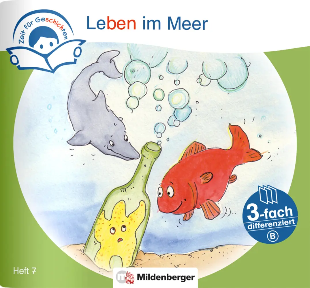 Cover: 9783619243761 | Zeit für Geschichten - 3-fach differenziert, Heft 7: Leben im Meer - B