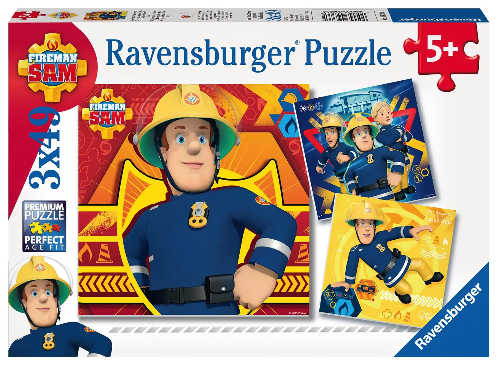 Cover: 4005556093861 | Bei Gefahr Sam rufen. Puzzle 3 x 49 Teile | Spiel | 09386 | Deutsch