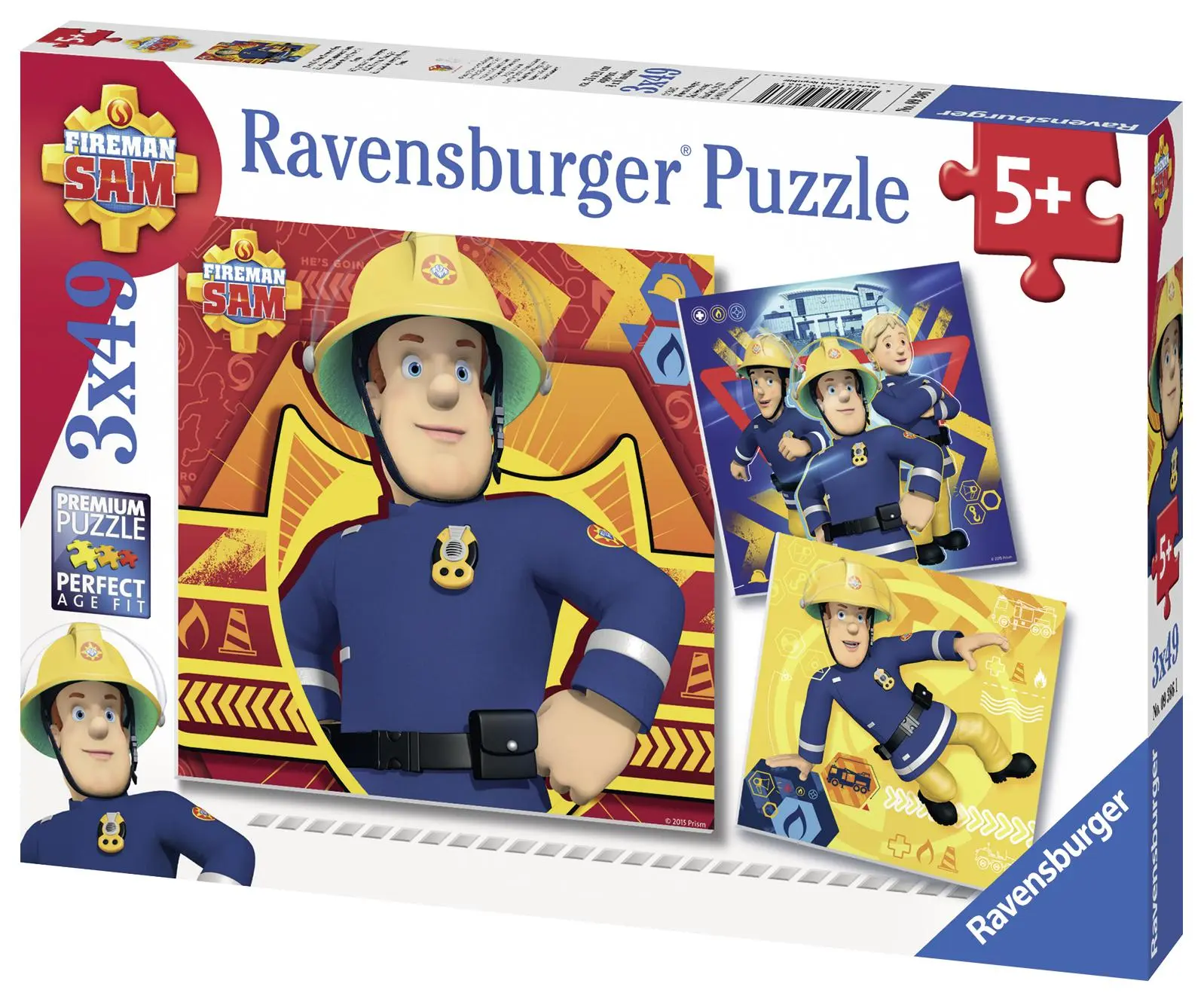 Bild: 4005556093861 | Bei Gefahr Sam rufen. Puzzle 3 x 49 Teile | Spiel | 09386 | Deutsch