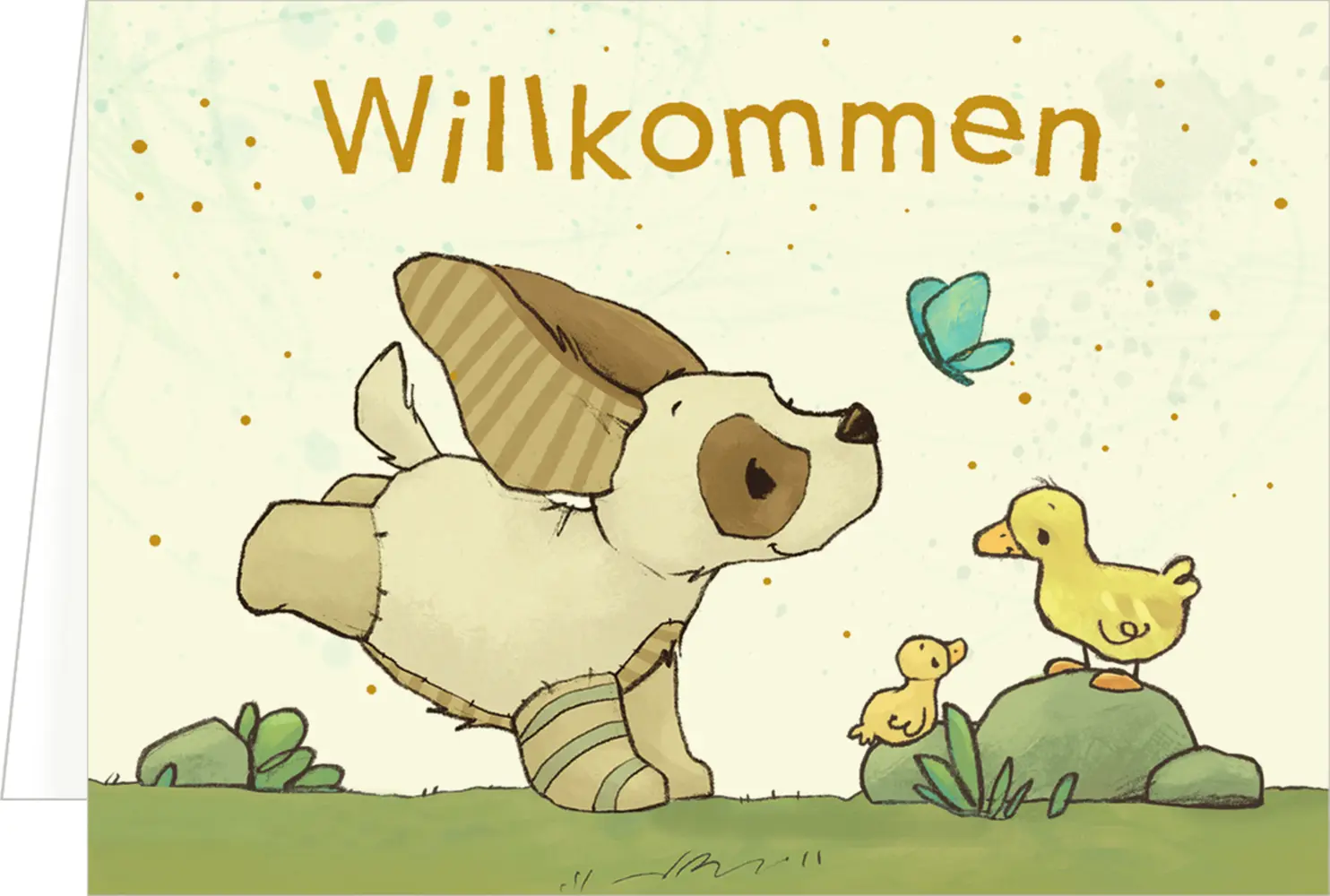 Bild: 4050003953861 | Mini-Grußkarten - Willkommen | Joëlle Tourlonias | Box | 4 S. | 2025
