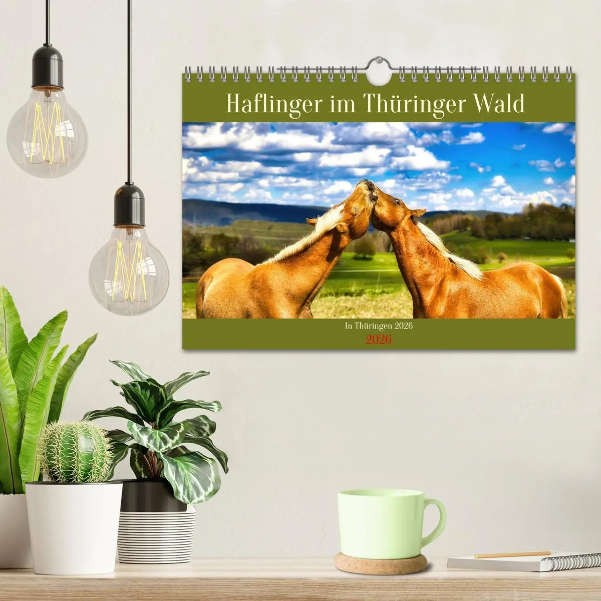 Bild: 9783457323861 | Haflinger im Thüringer Wald (Wandkalender 2026 DIN A4 quer),...