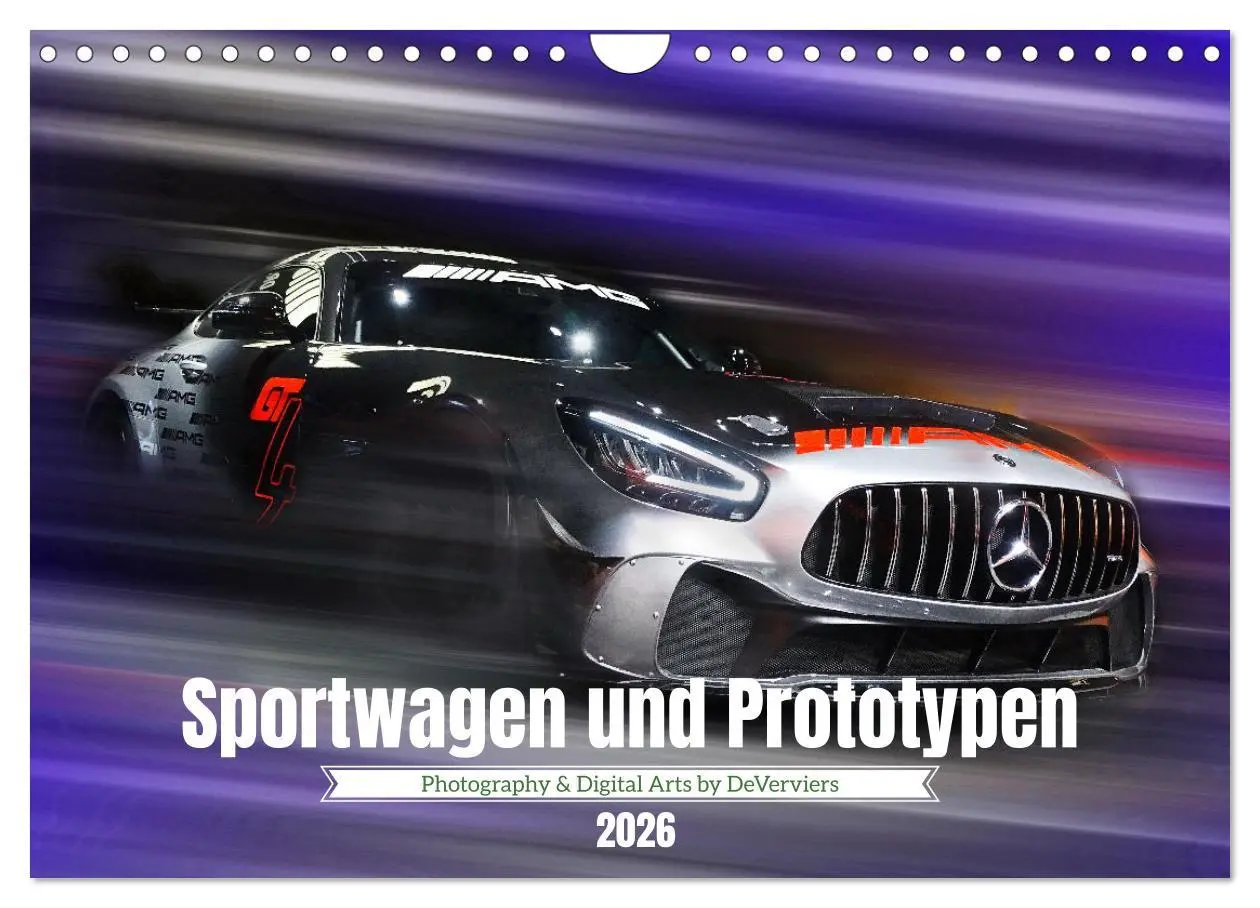 Cover: 9783457563861 | Sportwagen und Prototypen (Wandkalender 2026 DIN A4 quer), CALVENDO...