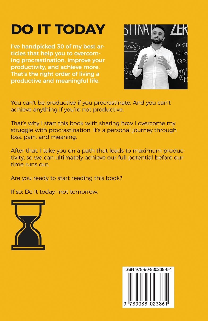 Rückseite: 9789083023861 | Do It Today | Darius Foroux | Taschenbuch | Englisch | 2022