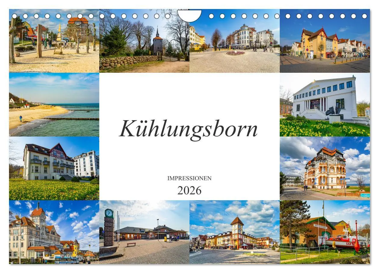 Cover: 9783457793961 | Kühlungsborn Impressionen (Wandkalender 2026 DIN A4 quer), CALVENDO...