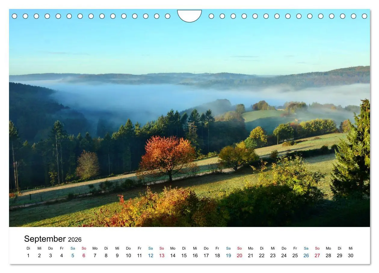 Bild: 9783457863961 | Odenwald - Impressionen (Wandkalender 2026 DIN A4 quer), CALVENDO...