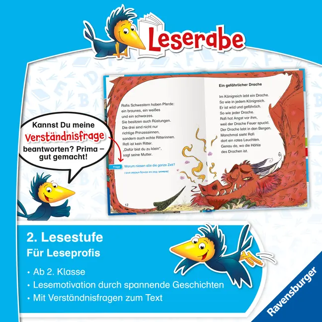 Bild: 9783473463961 | Leserabe 2. Lesestufe - Ritter Rafi und das Feuer des Drachen | Buch