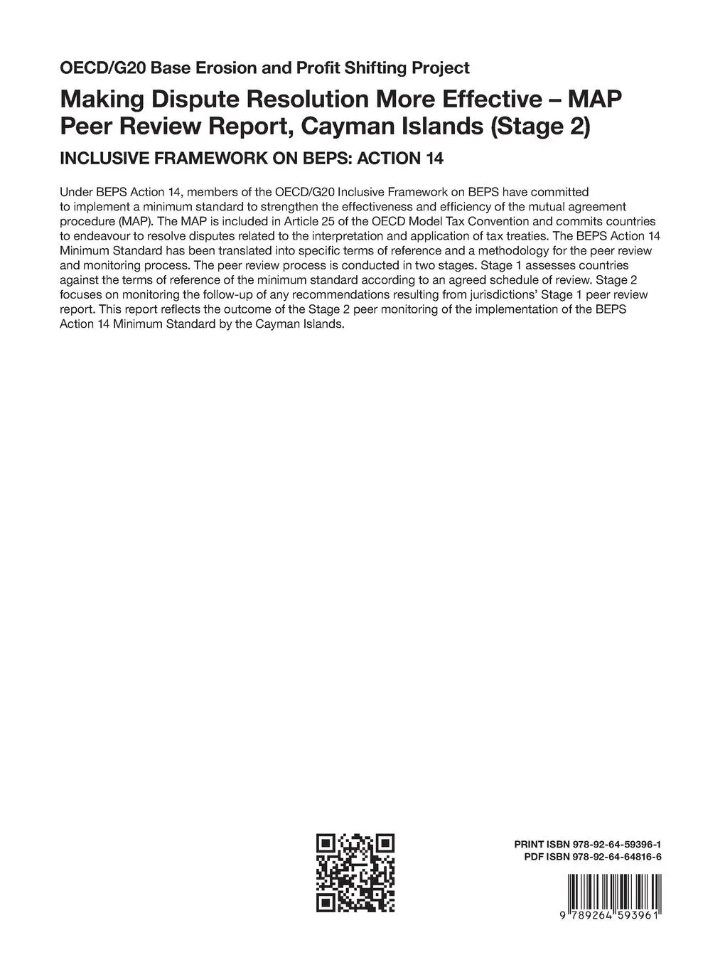 Rückseite: 9789264593961 | Making Dispute Resolution More Effective - MAP Peer Review Report,...