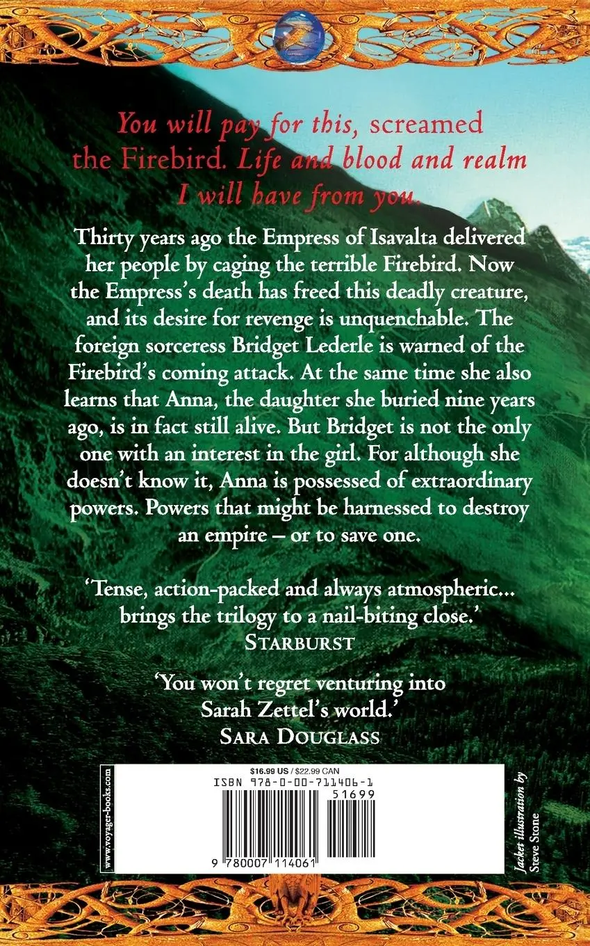 Rückseite: 9780007114061 | The Firebird's Vengeance | Book Three of the Isavalta Trilogy | Zettel