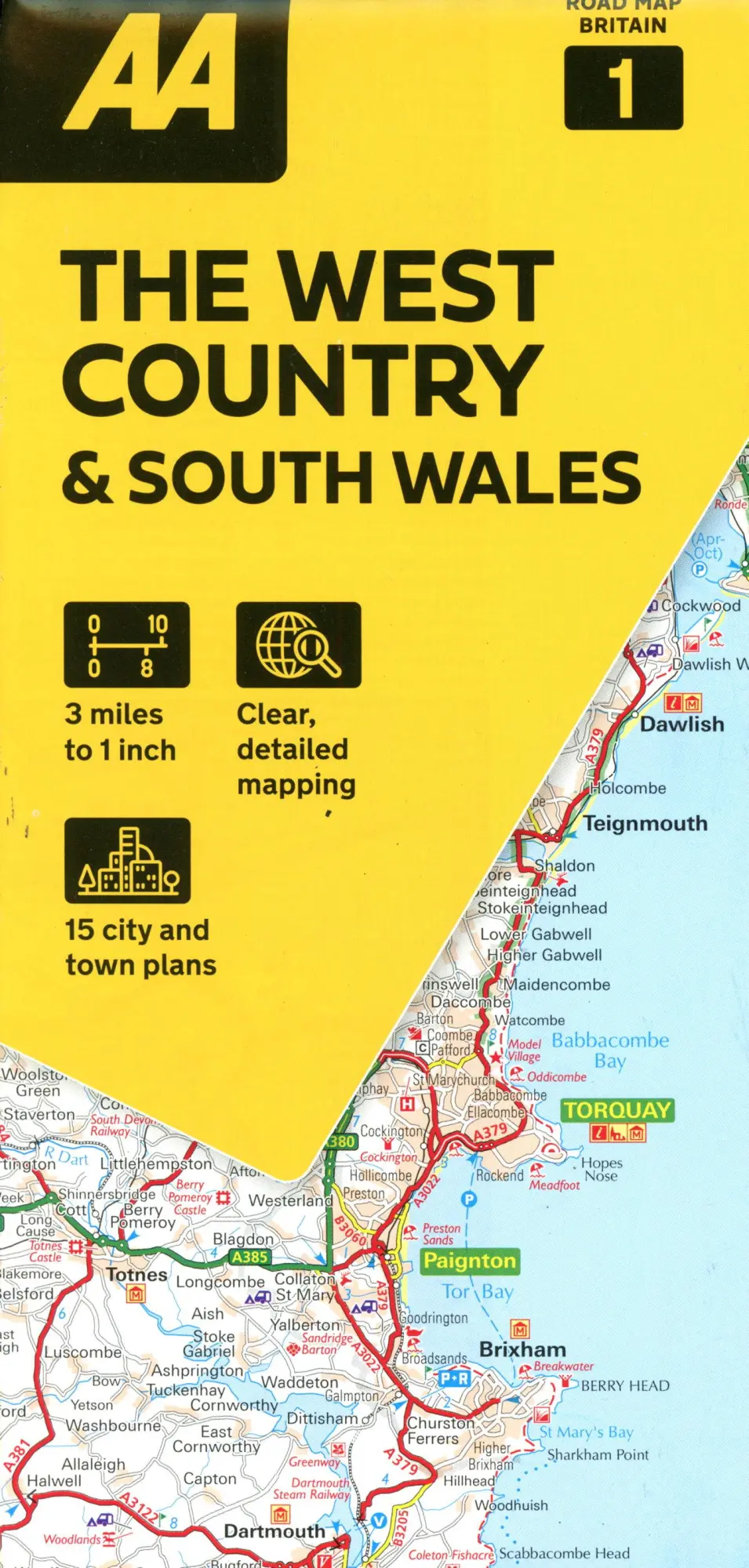 Cover: 9780749584061 | 01 South Wales &amp; West Country | 1:200000 | (Land-)Karte | Gefalzt