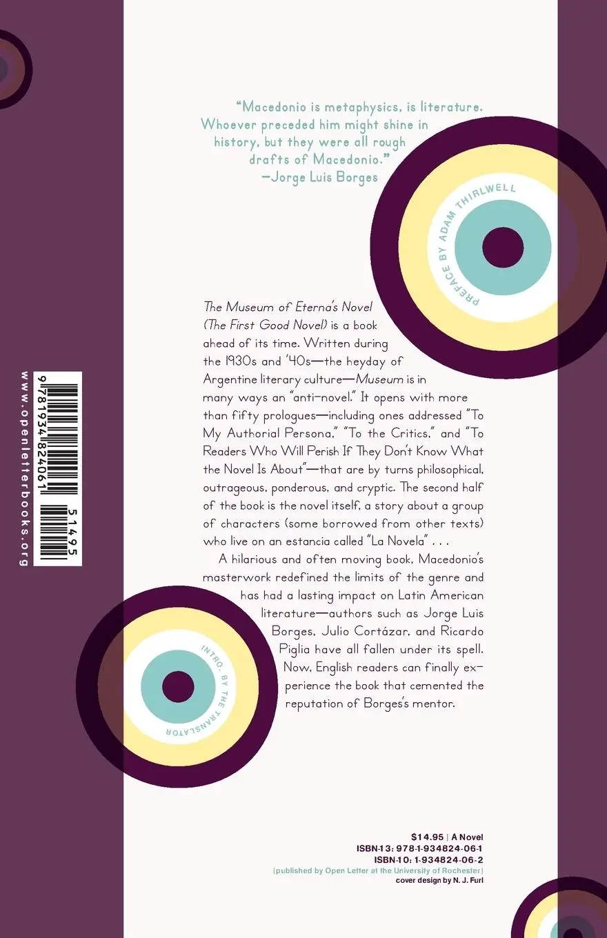 Rückseite: 9781934824061 | The Museum of Eterna's Novel (the First Good Novel) | Fernández | Buch