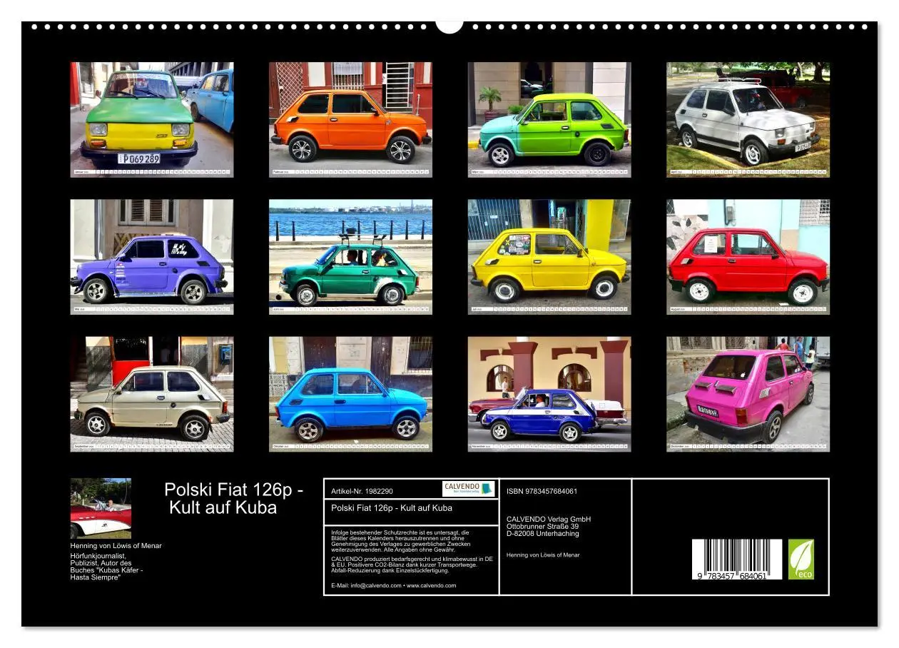 Bild: 9783457684061 | Polski Fiat 126p - Kult auf Kuba (hochwertiger Premium Wandkalender...