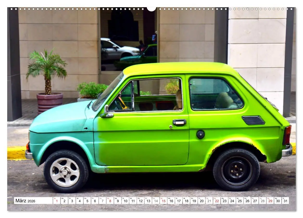 Bild: 9783457684061 | Polski Fiat 126p - Kult auf Kuba (hochwertiger Premium Wandkalender...