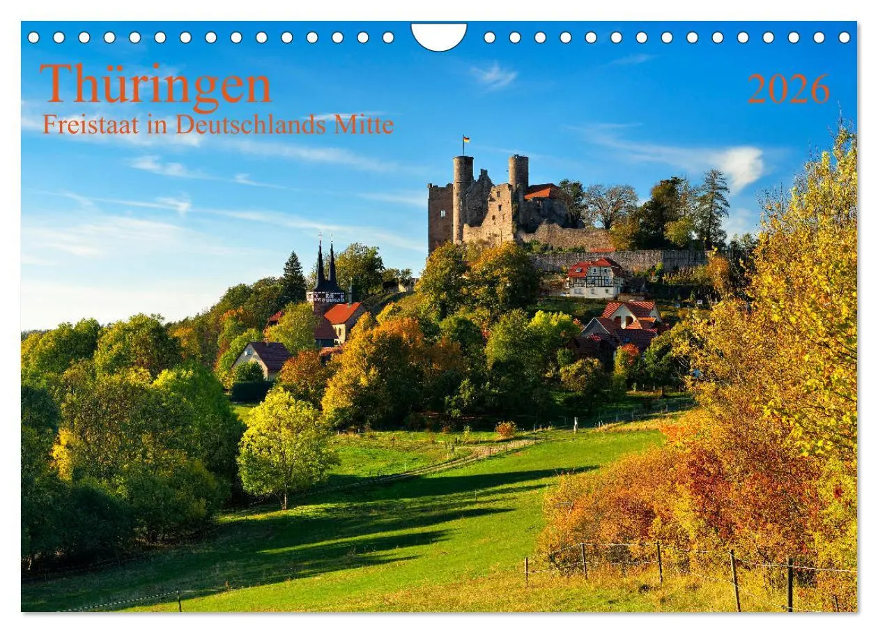 Cover: 9783457754061 | Thüringen Freistaat in Deutschlands Mitte (Wandkalender 2026 DIN A4...