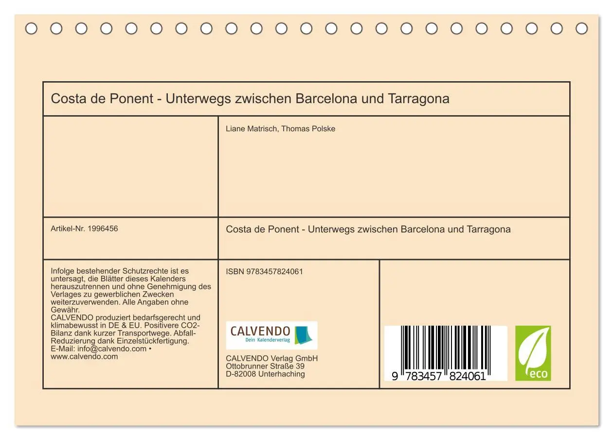 Bild: 9783457824061 | Costa de Ponent - Unterwegs zwischen Barcelona und Tarragona...