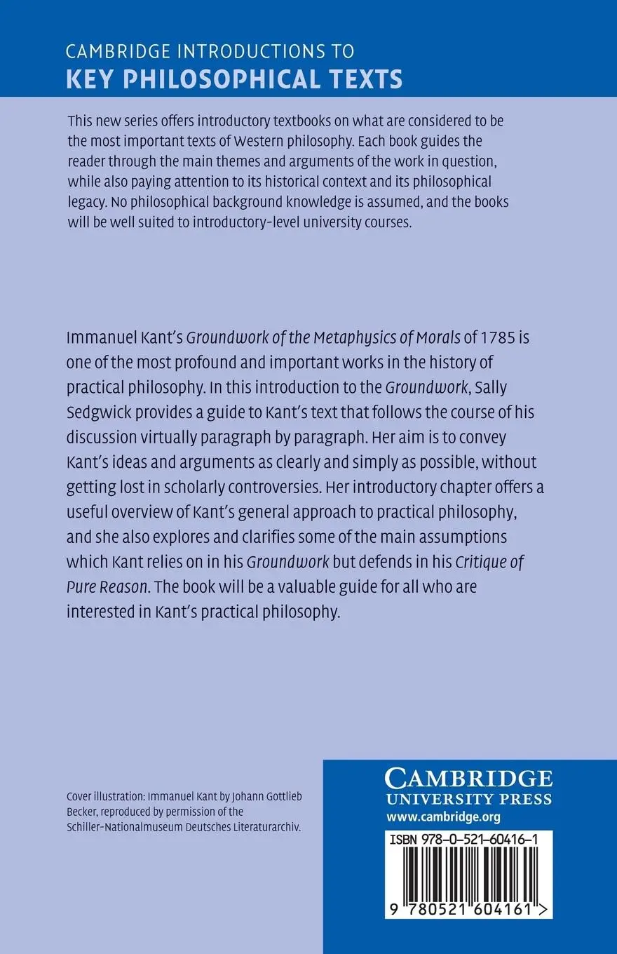 Rückseite: 9780521604161 | Kant's Groundwork of the Metaphysics of Morals | An Introduction
