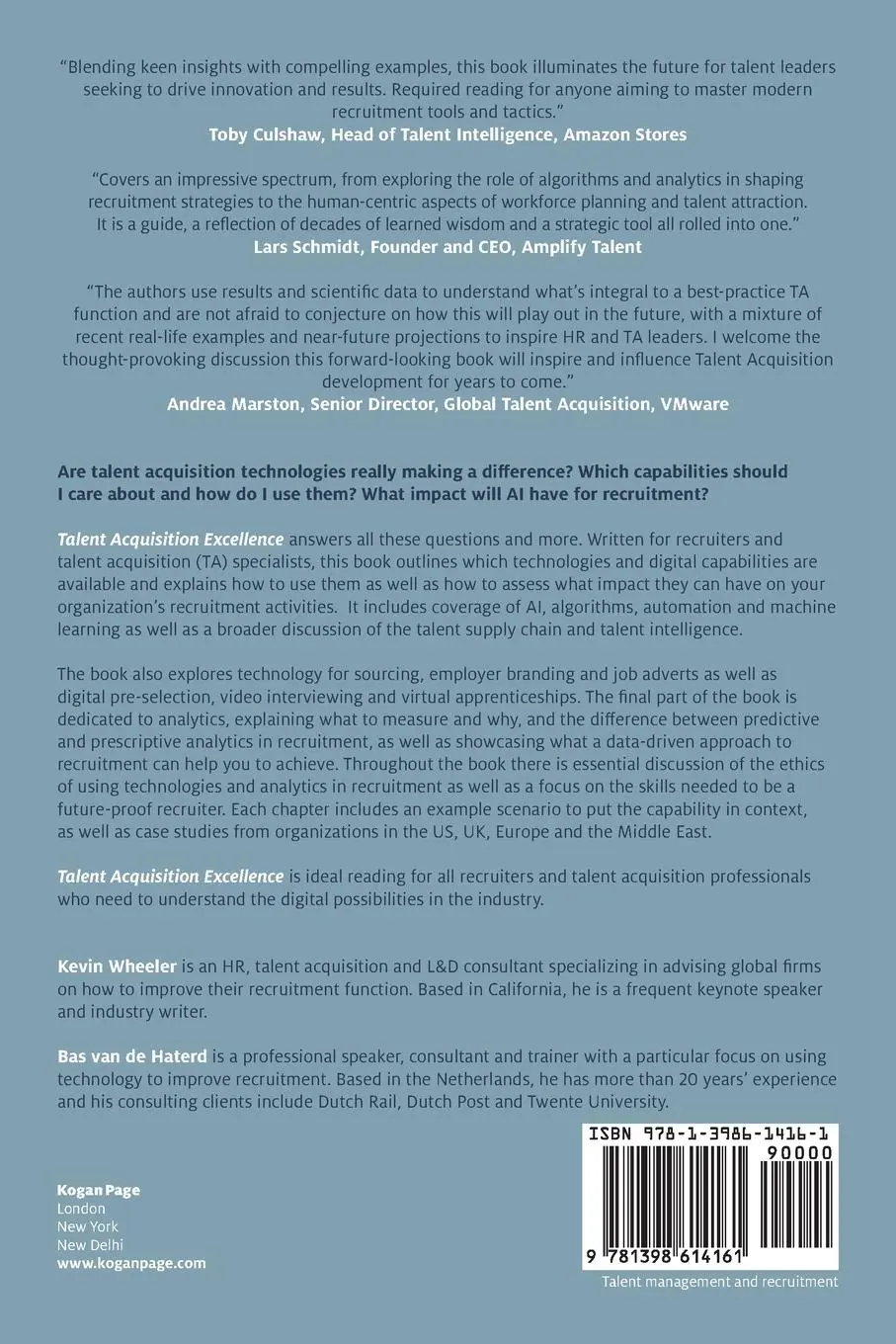 Rückseite: 9781398614161 | Talent Acquisition Excellence | Kevin Wheeler (u. a.) | Taschenbuch