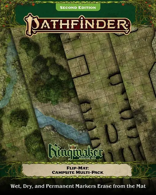 Cover: 9781640784161 | Pathfinder Flip-Mat: Kingmaker Adventure Path Campsite Multi-Pack