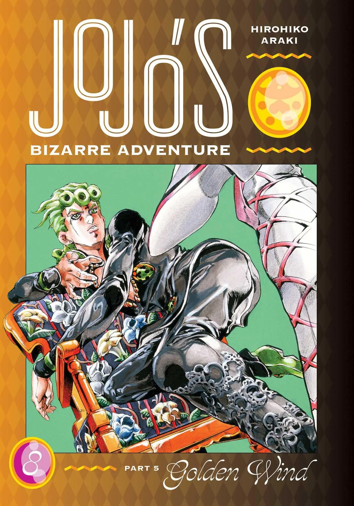 Cover: 9781974724161 | Jojo's Bizarre Adventure: Part 5--Golden Wind, Vol. 8 | Hirohiko Araki