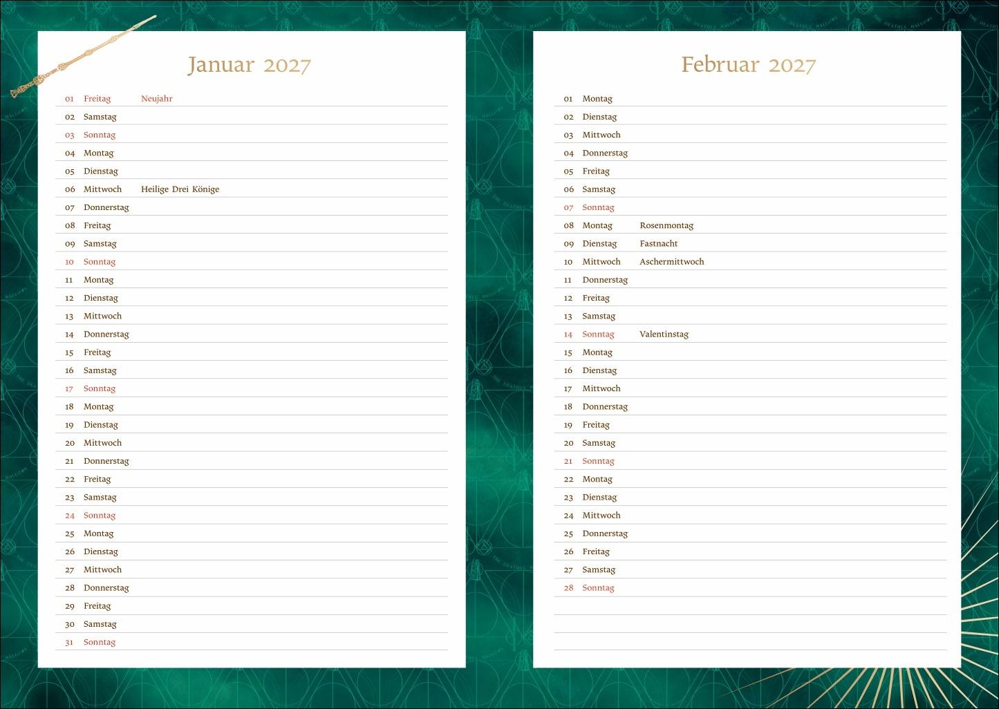 Bild: 9783756414161 | Harry Potter Hogwarts Schülerkalender A5 2026 - 17 Monate ab August...