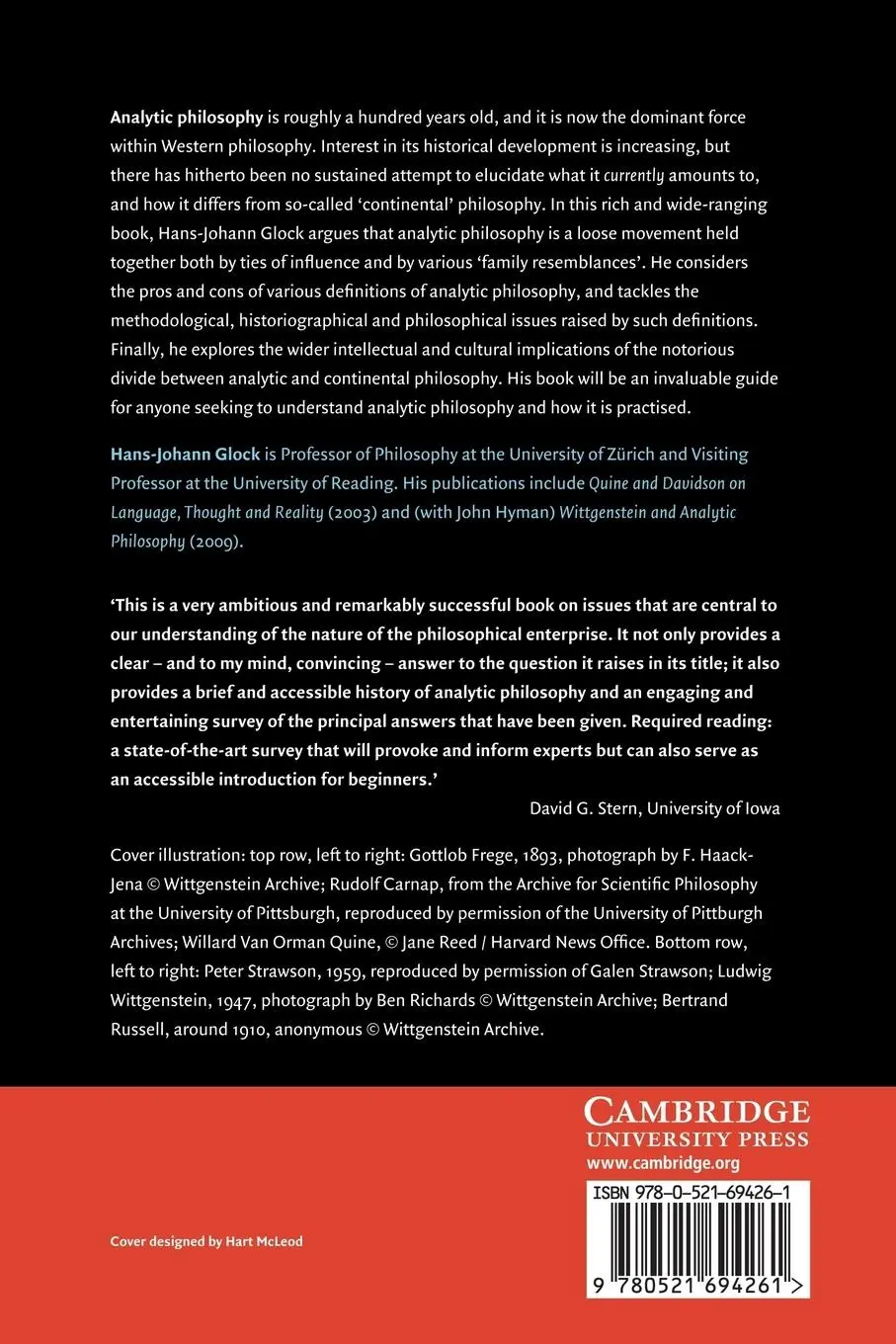 Rückseite: 9780521694261 | What Is Analytic Philosophy? | Hans-Johann Glock | Taschenbuch | 2014
