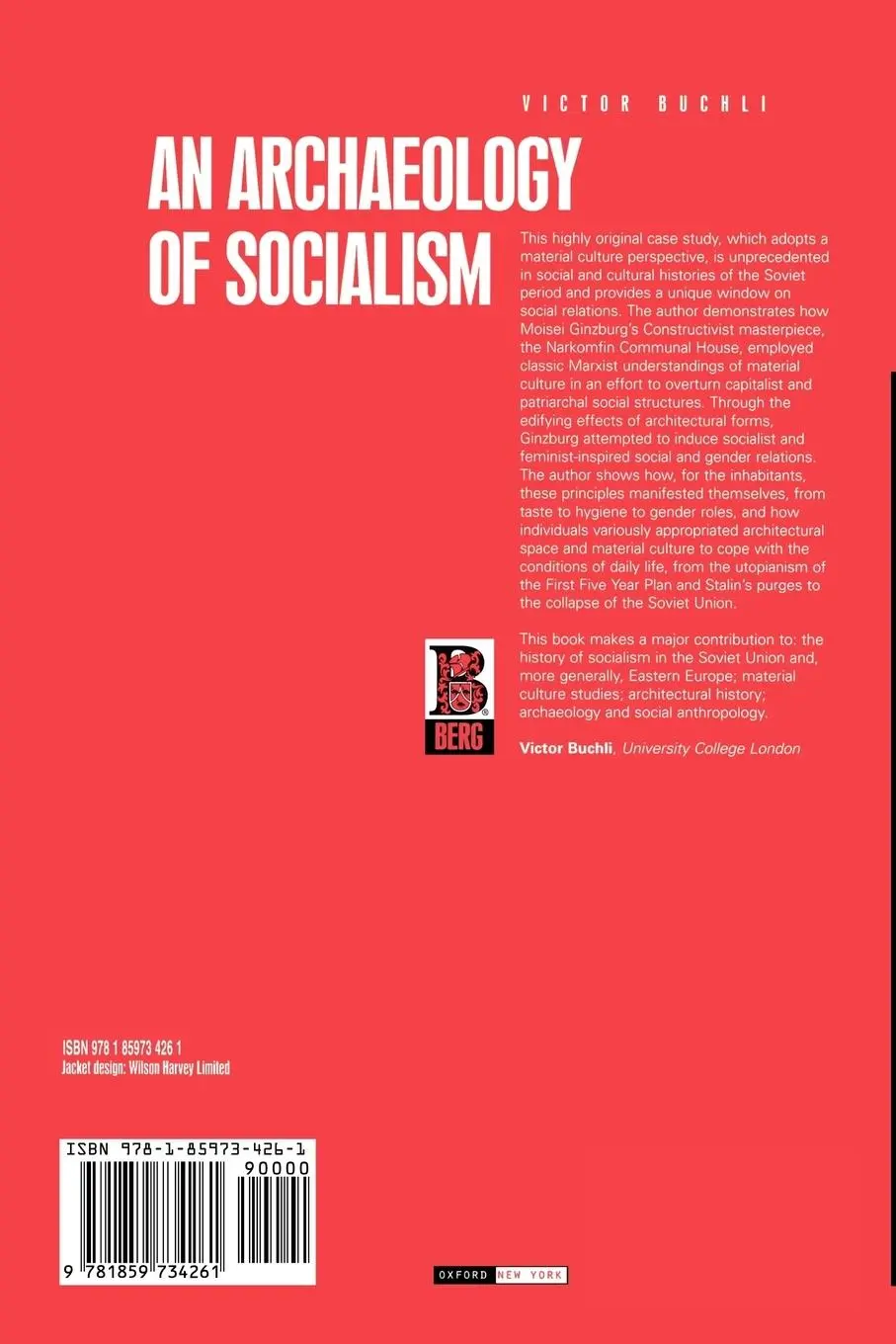 Rückseite: 9781859734261 | An Archaeology of Socialism | Victor Buchli | Taschenbuch | Englisch