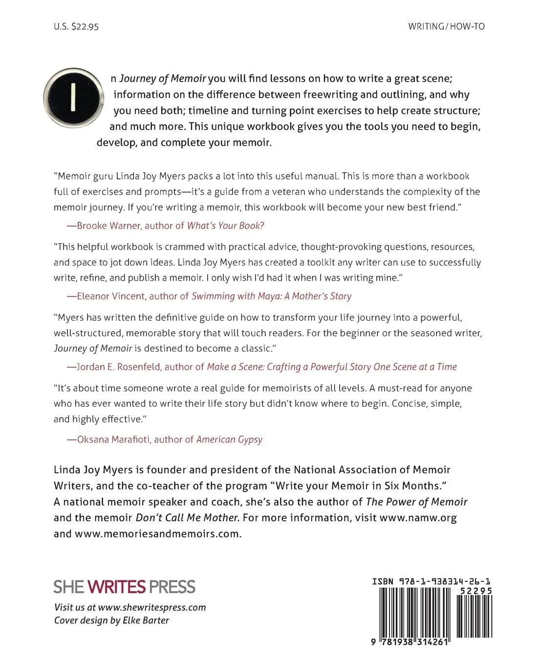 Rückseite: 9781938314261 | Journey of Memoir | The Three Stages of Memoir Writing | Myers | Buch