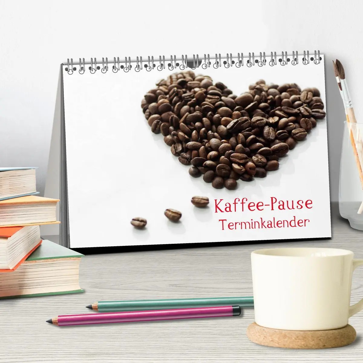Bild: 9783516204261 | Kaffee-Pause Terminkalender (Tischkalender 2026 DIN A5 quer),...
