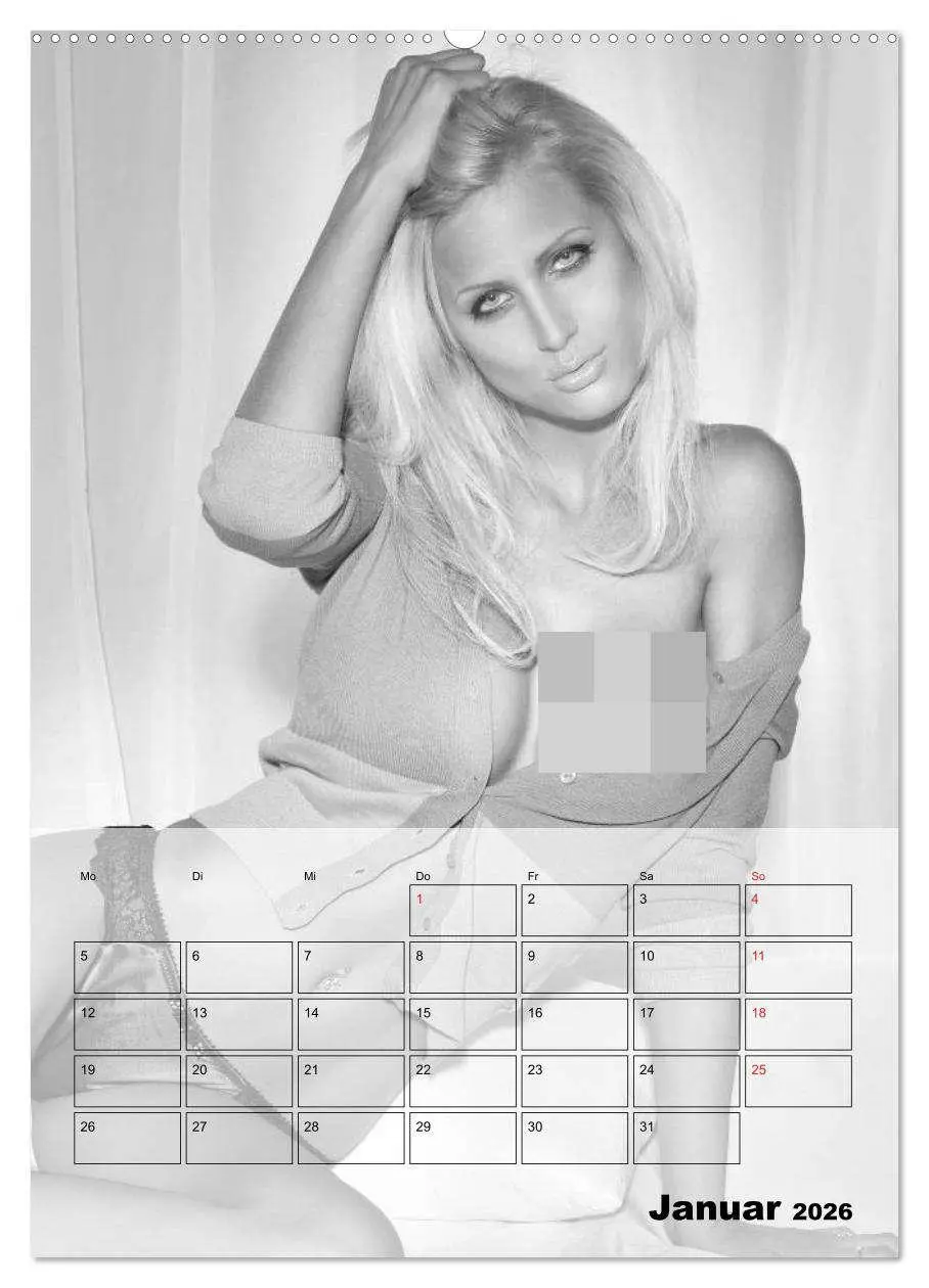 Bild: 9783516444261 | Knisternde Erotik in schwarz-weiß (Wandkalender 2026 DIN A2 hoch),...