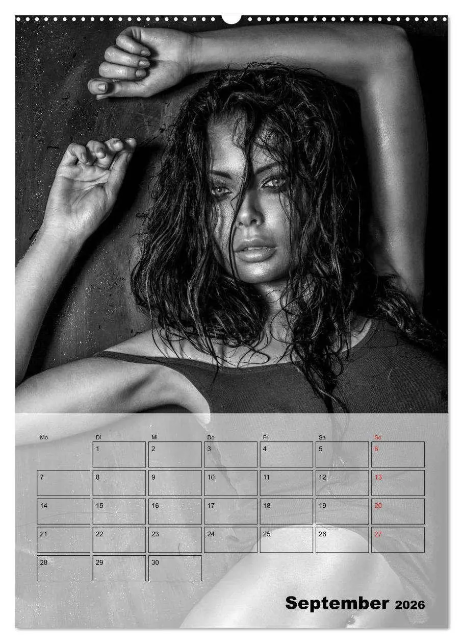 Bild: 9783516444261 | Knisternde Erotik in schwarz-weiß (Wandkalender 2026 DIN A2 hoch),...