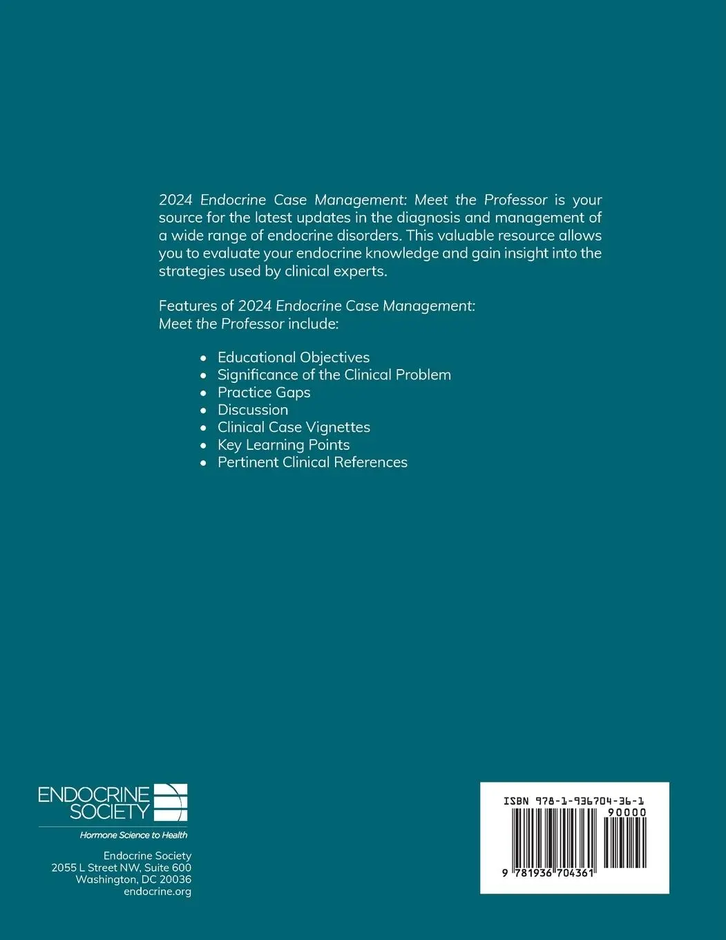 Rückseite: 9781936704361 | 2024 Endocrine Case Management | Selma Feldman Witchel | Taschenbuch