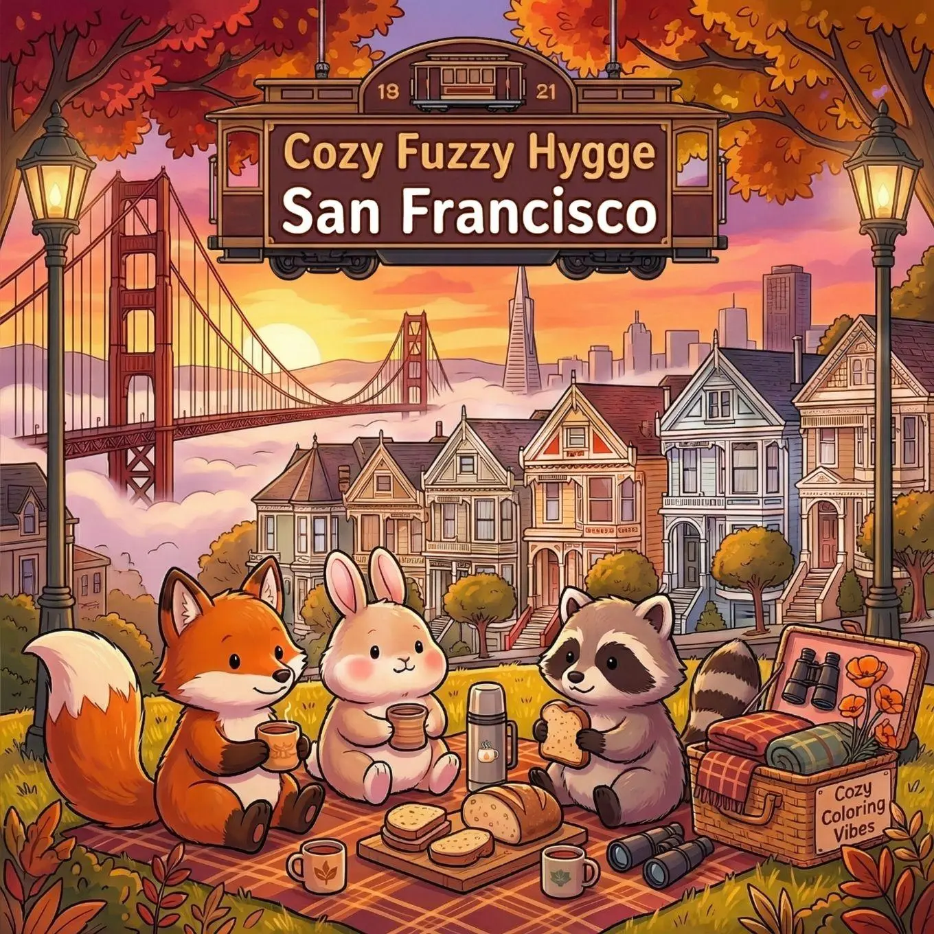 Cover: 9781965964361 | Cozy Fuzzy Hygge San Francisco | Cozy Coloring Vibes | Taschenbuch