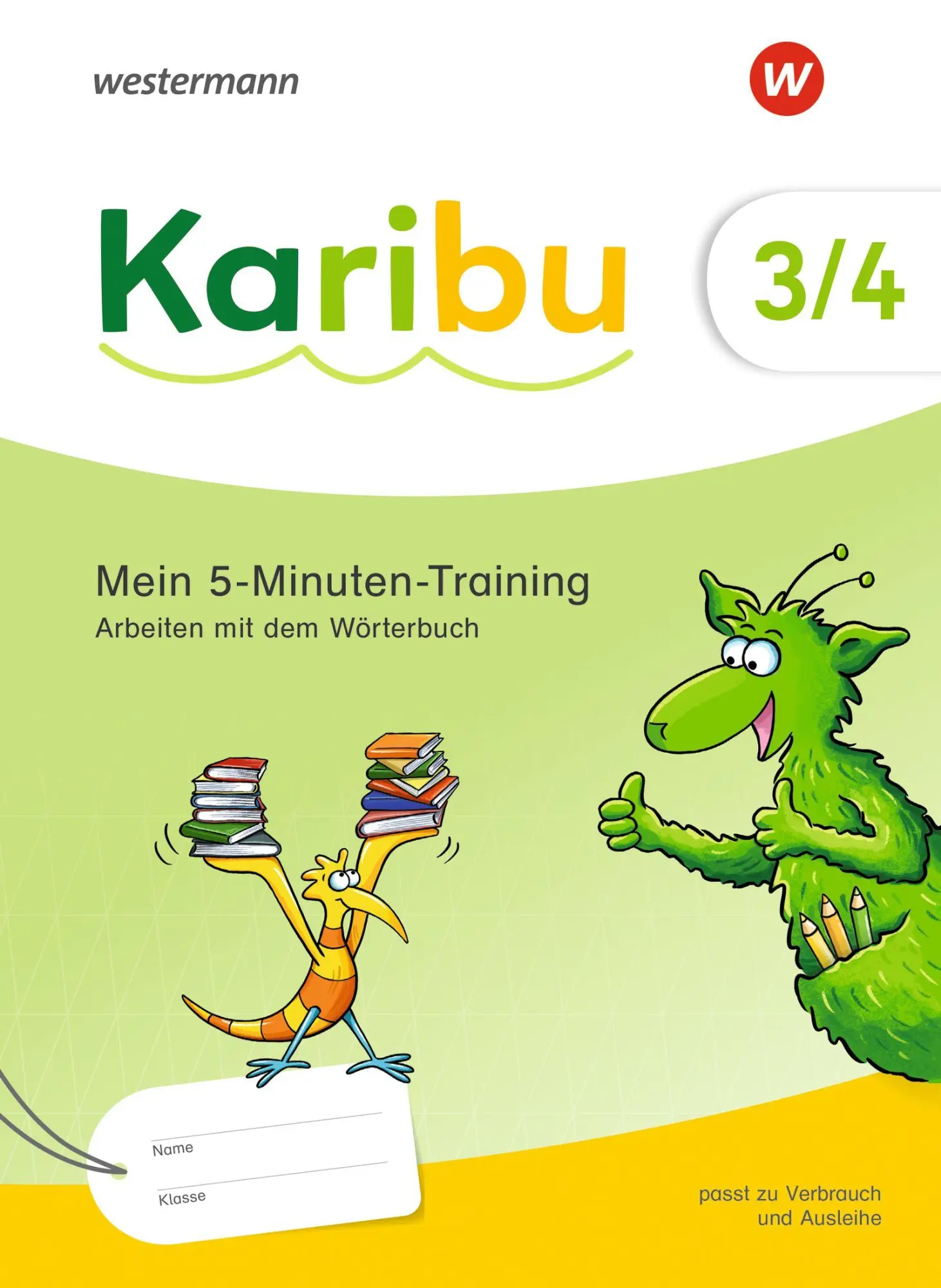 Cover: 9783141294361 | Karibu. Mein 5-Minuten-Training: Wörterbucharbeit 3/4 | Ausgabe 2024