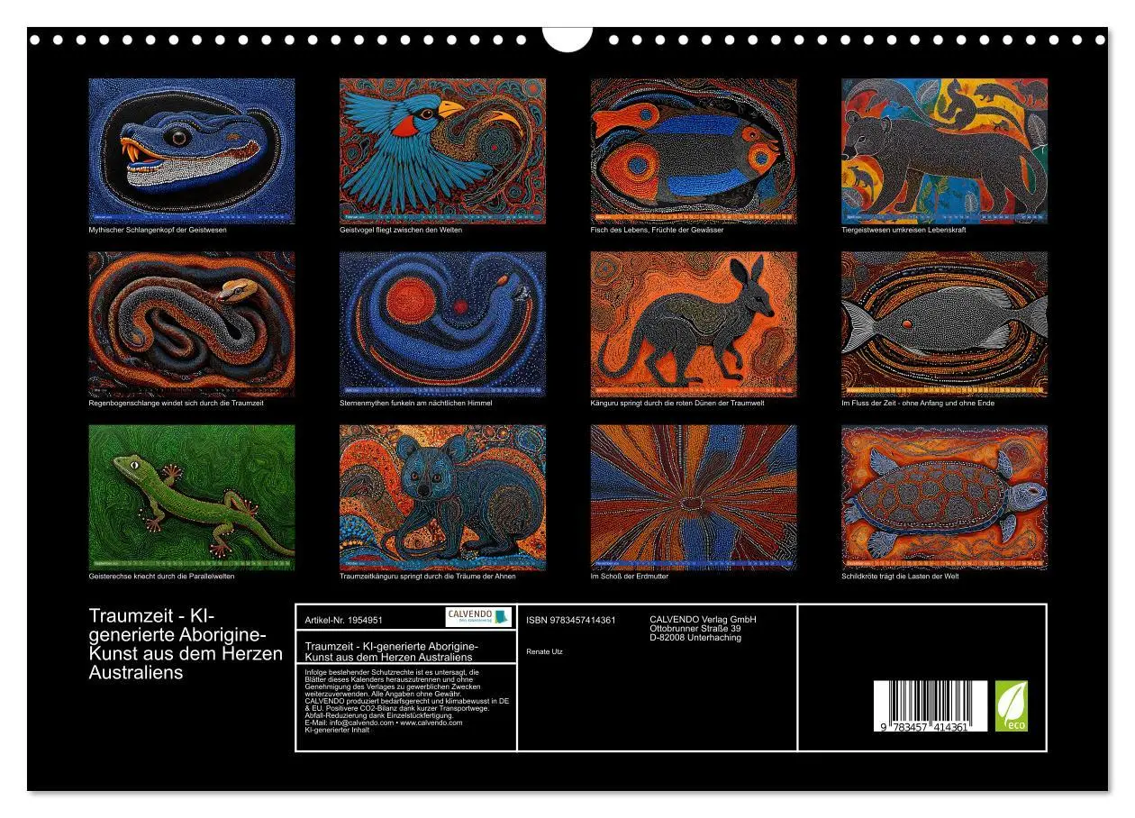 Bild: 9783457414361 | Traumzeit - KI-generierte Aborigine-Kunst aus dem Herzen...