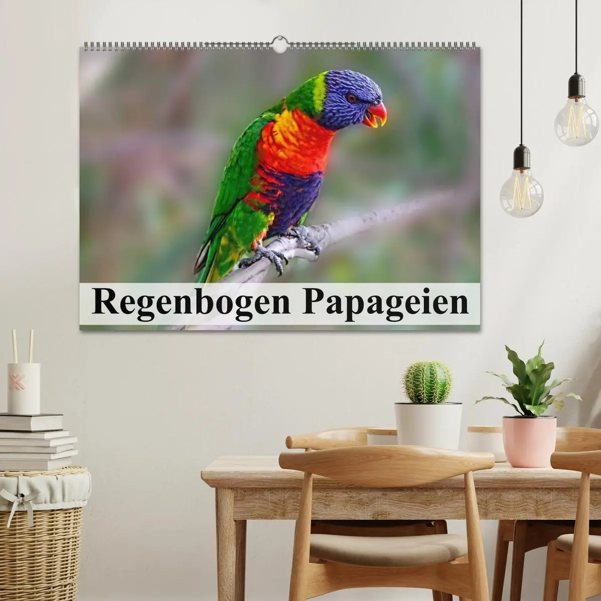 Bild: 9783516054361 | Regenbogen Papageien (Wandkalender 2026 DIN A2 quer), CALVENDO...