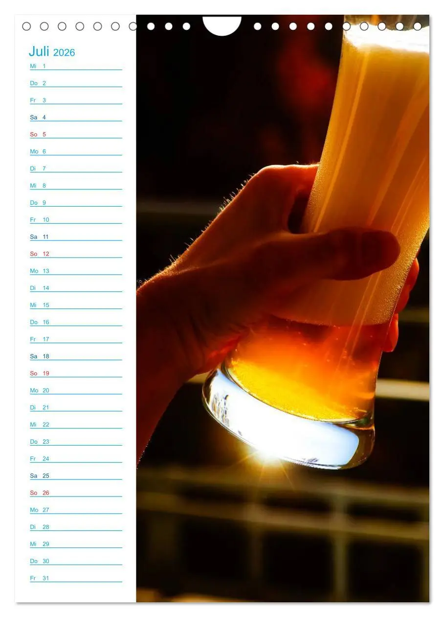 Bild: 9783516434361 | Bier (Wandkalender 2026 DIN A4 hoch), CALVENDO Monatskalender | Jäger