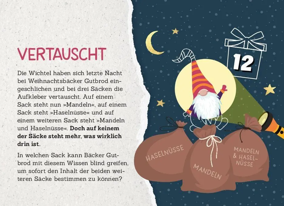 Bild: 9783625194361 | 24 Wichtel-Rätsel I Der besondere Adventskalender zum Aufstellen