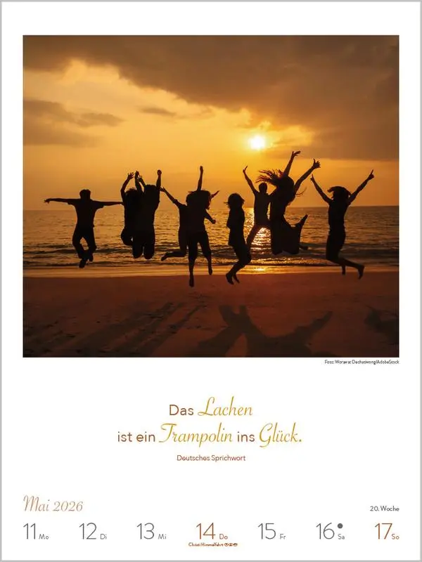 Bild: 9783731884361 | Literaturkalender Lebensweisheiten 2026 | Verlag Korsch | Kalender