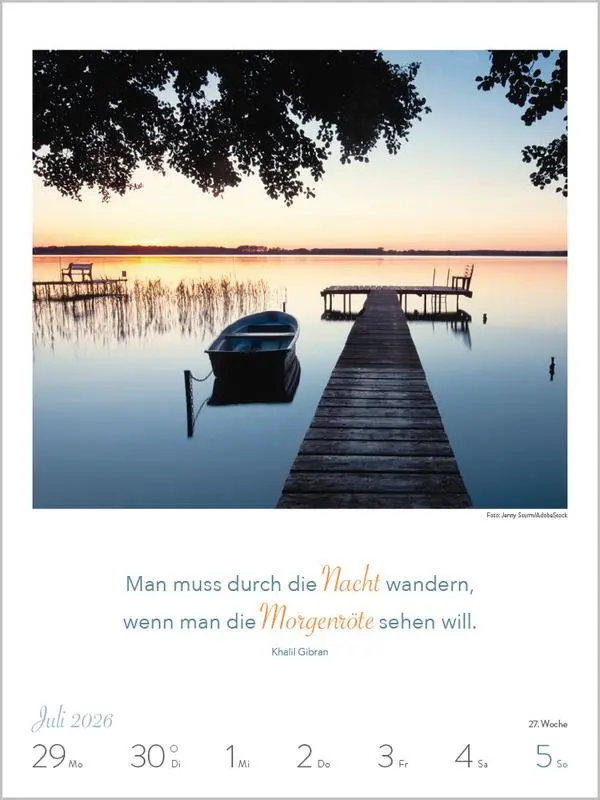 Bild: 9783731884361 | Literaturkalender Lebensweisheiten 2026 | Verlag Korsch | Kalender