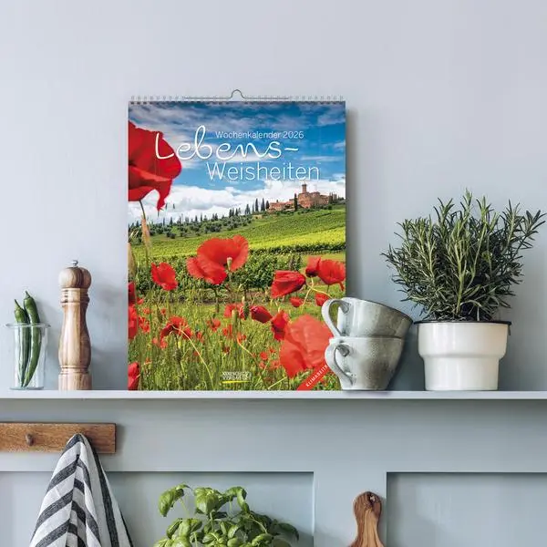 Bild: 9783731884361 | Literaturkalender Lebensweisheiten 2026 | Verlag Korsch | Kalender