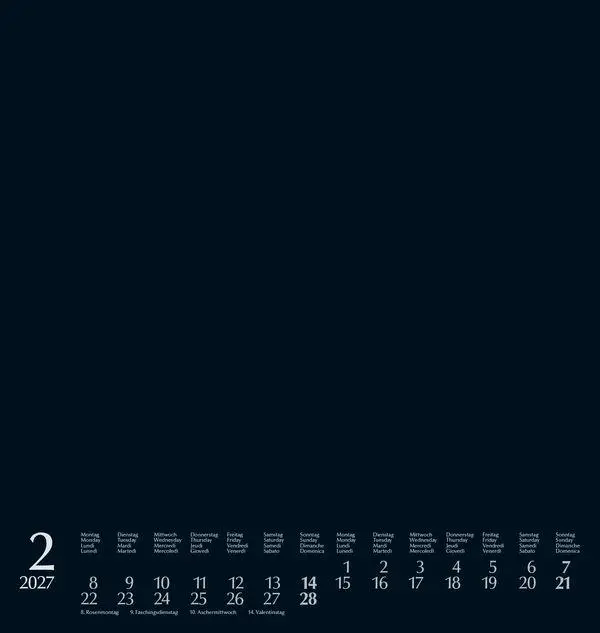 Bild: 9783819304361 | Foto-Malen-Basteln Bastelkalender schwarz groß 2027 | Verlag Korsch