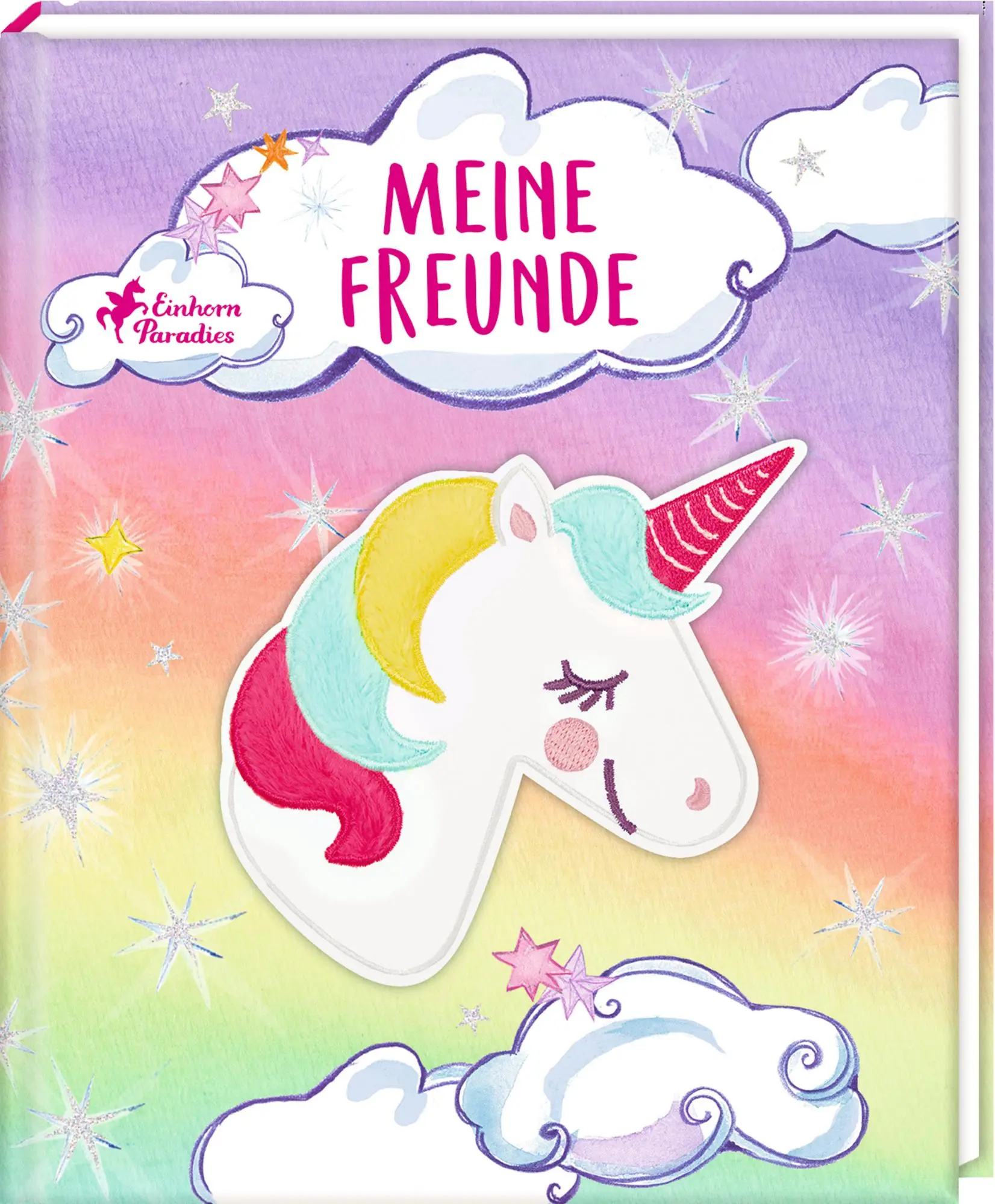 Cover: 4050003724461 | Freundebuch - Meine Freunde | mit Plüsch-Patch (Einhorn-Paradies)