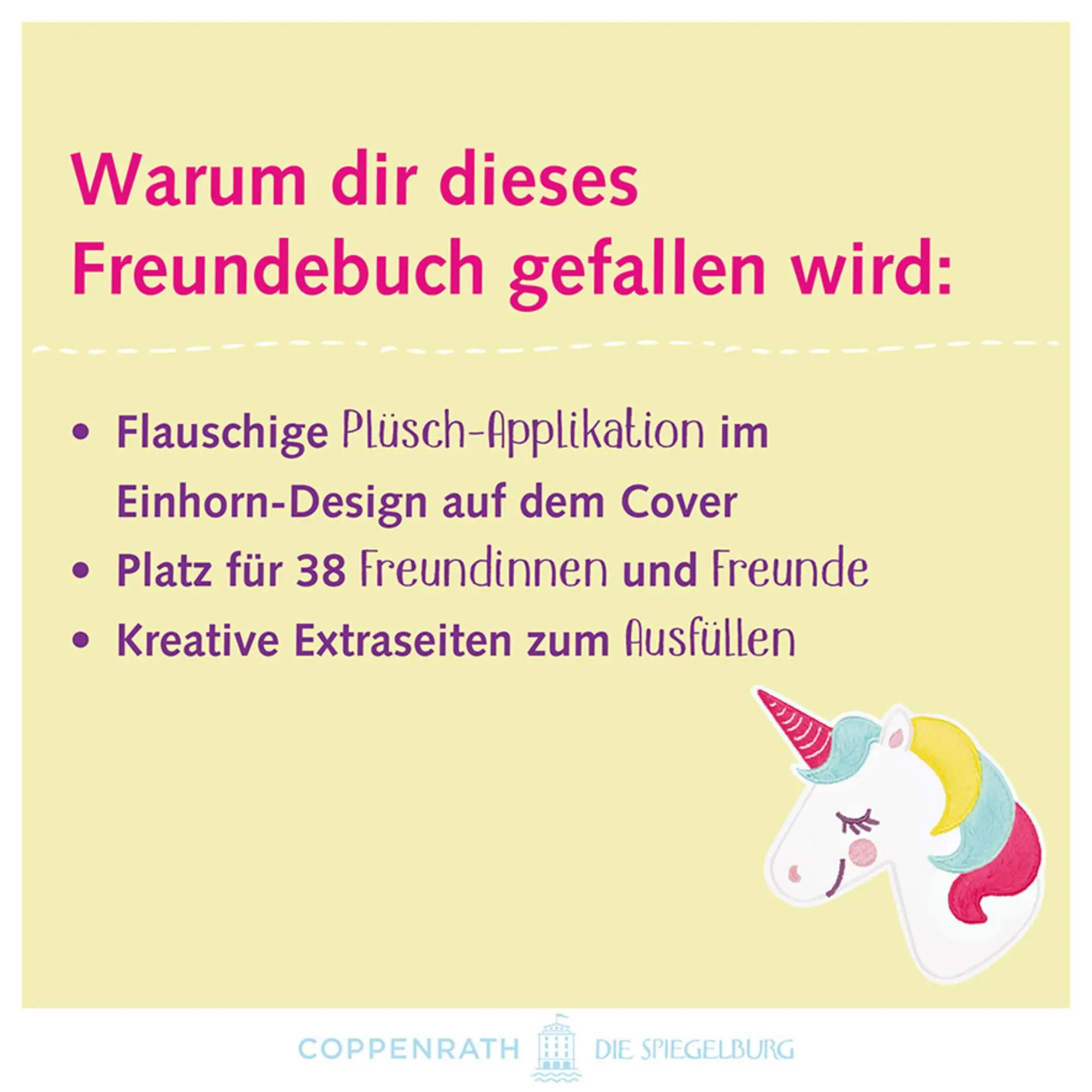 Bild: 4050003724461 | Freundebuch - Meine Freunde | mit Plüsch-Patch (Einhorn-Paradies)