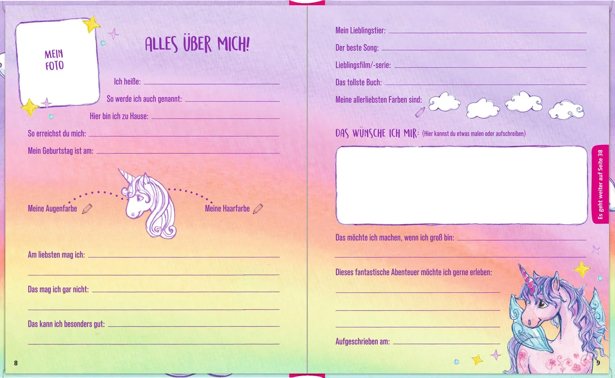 Bild: 4050003724461 | Freundebuch - Meine Freunde | mit Plüsch-Patch (Einhorn-Paradies)